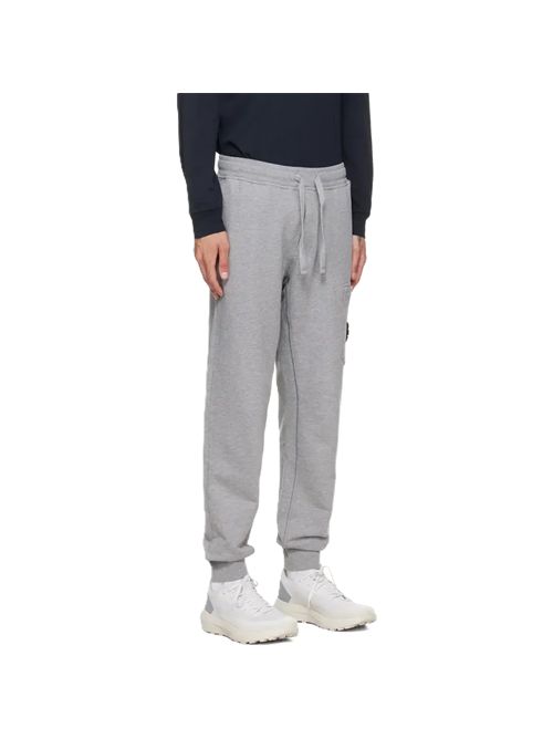 Pantaloni affusolati mélange con applicazione Compass Stone Island | L2S15 6200010 S0M51V0M64 MELANGE GREY